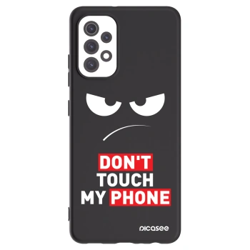 Picasee silikónový čierny obal pre Samsung Galaxy A32 5G A326B - Angry Eyes - Transparent