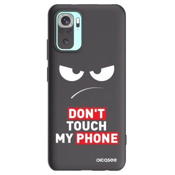 Picasee silikónový čierny obal pre Xiaomi Redmi Note 10 Pro - Angry Eyes - Transparent