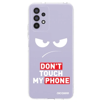 Picasee silikónový prehľadný obal pre Samsung Galaxy A32 4G SM-A325F - Angry Eyes - Transparent