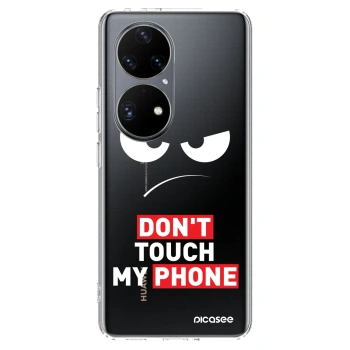 Obal pre Huawei P50 - Angry Eyes - Transparent