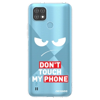 Picasee silikónový prehľadný obal pre Realme C21 - Angry Eyes - Transparent