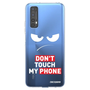 Picasee silikónový prehľadný obal pre Realme 7 - Angry Eyes - Transparent