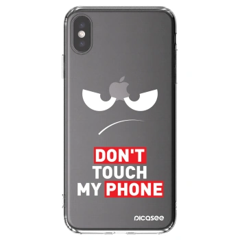 Picasee silikónový prehľadný obal pre Apple iPhone XS Max - Angry Eyes - Transparent