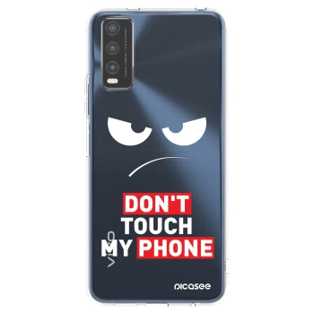 Picasee silikónový prehľadný obal pre Vivo Y20s - Angry Eyes - Transparent