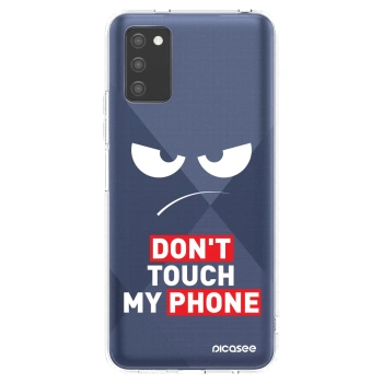 Obal pre Samsung Galaxy A03s A037G - Angry Eyes - Transparent