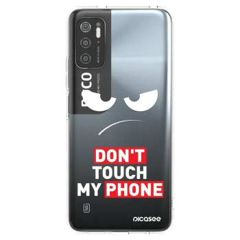 Picasee silikónový prehľadný obal pre Xiaomi Poco M3 Pro 5G - Angry Eyes - Transparent