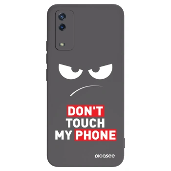 Picasee silikónový čierny obal pre Vivo Y11s - Angry Eyes - Transparent