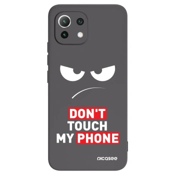 Picasee silikónový čierny obal pre Xiaomi 11 Lite 5G NE - Angry Eyes - Transparent