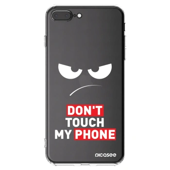 Picasee silikónový prehľadný obal pre Apple iPhone 7 Plus - Angry Eyes - Transparent