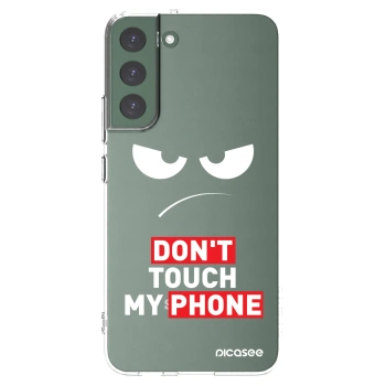 Picasee silikónový prehľadný obal pre Samsung Galaxy S22+ 5G - Angry Eyes - Transparent