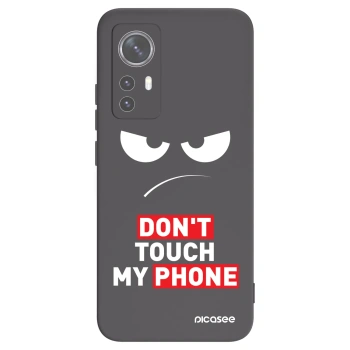 Picasee silikónový čierny obal pre Xiaomi 12 - Angry Eyes - Transparent