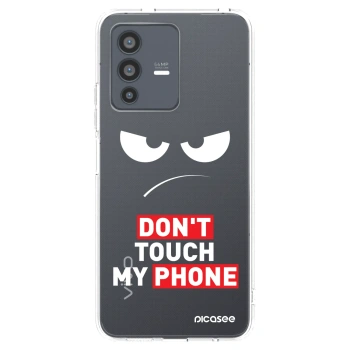 Picasee silikónový prehľadný obal pre Vivo V23 5G - Angry Eyes - Transparent