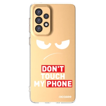 Picasee silikónový prehľadný obal pre Samsung Galaxy A33 5G A336 - Angry Eyes - Transparent
