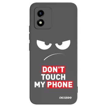 Picasee silikónový čierny obal pre Vivo Y01 - Angry Eyes - Transparent