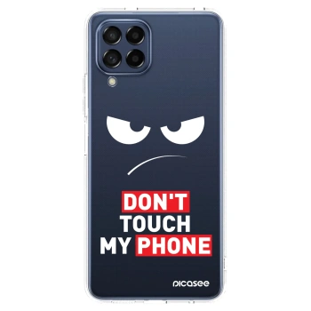 Picasee silikónový prehľadný obal pre Samsung Galaxy M53 5G - Angry Eyes - Transparent