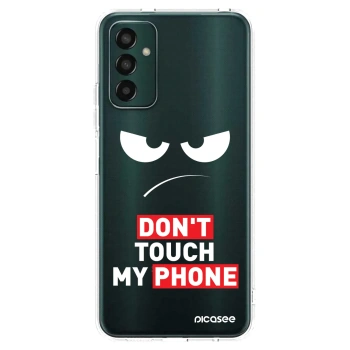 Picasee silikónový prehľadný obal pre Samsung Galaxy M13 M135F - Angry Eyes - Transparent