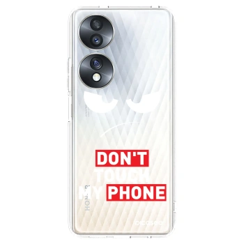 Picasee silikónový prehľadný obal pre Honor 70 - Angry Eyes - Transparent