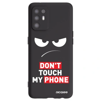 Picasee silikónový čierny obal pre OPPO A94 5G - Angry Eyes - Transparent
