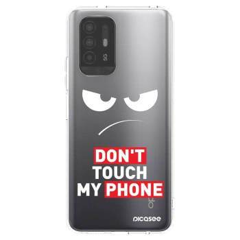 Picasee silikónový prehľadný obal pre OPPO A94 5G - Angry Eyes - Transparent