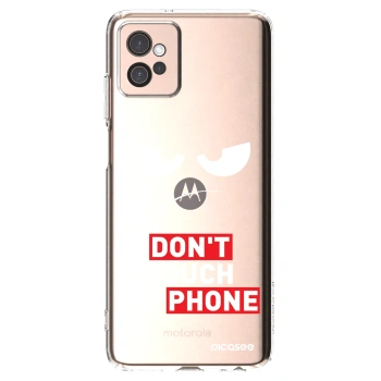 Picasee silikónový prehľadný obal pre Motorola Moto G32 - Angry Eyes - Transparent