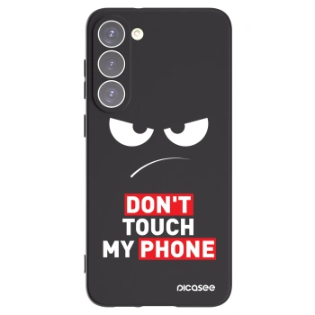 Picasee silikónový čierny obal pre Samsung Galaxy S23+ 5G - Angry Eyes - Transparent