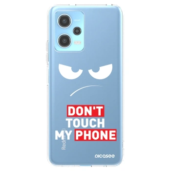 Picasee silikónový prehľadný obal pre Xiaomi Redmi Note 12 5G - Angry Eyes - Transparent