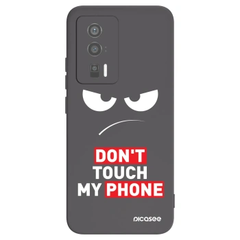 Picasee silikónový čierny obal pre Xiaomi Poco F5 Pro 5G - Angry Eyes - Transparent