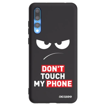 Picasee silikónový čierny obal pre Huawei P20 Pro - Angry Eyes - Transparent