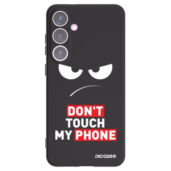 Picasee silikónový čierny obal pre Samsung Galaxy S24+ S926B 5G - Angry Eyes - Transparent