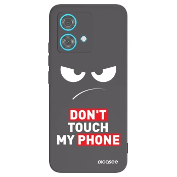 Picasee silikónový čierny obal pre Motorola Edge 40 Neo - Angry Eyes - Transparent