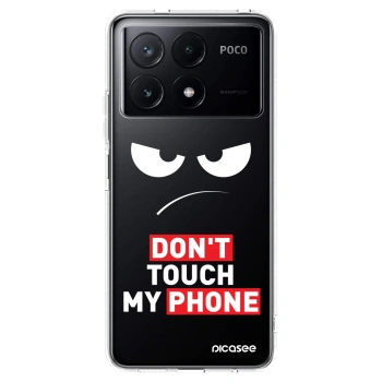 Picasee silikónový prehľadný obal pre Xiaomi Poco X6 Pro - Angry Eyes - Transparent