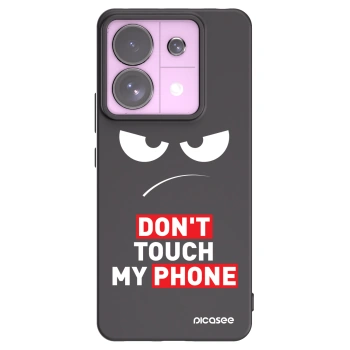 Picasee silikónový čierny obal pre Xiaomi Redmi Note 13 Pro 5G - Angry Eyes - Transparent