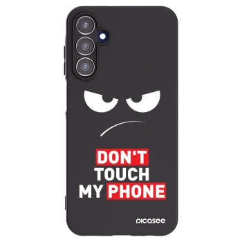 Picasee silikónový čierny obal pre Samsung Galaxy A15 A155F 4G - Angry Eyes - Transparent