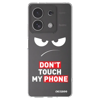 Picasee silikónový prehľadný obal pre Xiaomi Redmi Note 13 4G - Angry Eyes - Transparent