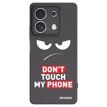 Picasee silikónový čierny obal pre Xiaomi Redmi Note 13 4G - Angry Eyes - Transparent