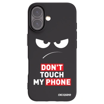 Picasee silikónový čierny obal pre Apple iPhone 16 - Angry Eyes - Transparent