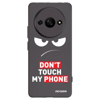 Picasee silikónový čierny obal pre Xiaomi Redmi A3 - Angry Eyes - Transparent