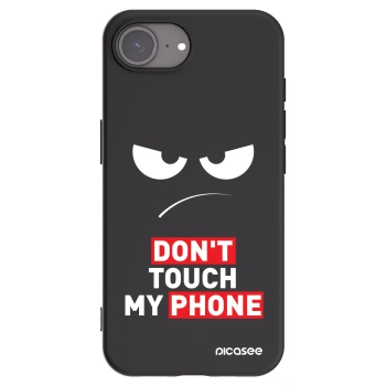 Picasee silikónový čierny obal pre Apple iPhone 16e - Angry Eyes - Transparent
