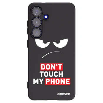 Picasee silikónový čierny obal pre Samsung Galaxy S25 5G - Angry Eyes - Transparent
