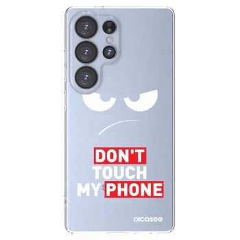 Picasee silikónový prehľadný obal pre Samsung Galaxy S25 Ultra 5G - Angry Eyes - Transparent