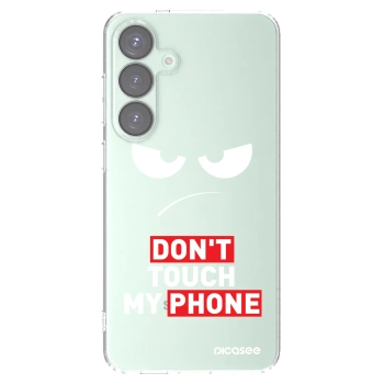 Picasee silikónový prehľadný obal pre Samsung Galaxy S25+ 5G - Angry Eyes - Transparent