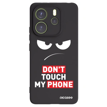 Picasee silikónový čierny obal pre Xiaomi Redmi Note 14 4G - Angry Eyes - Transparent