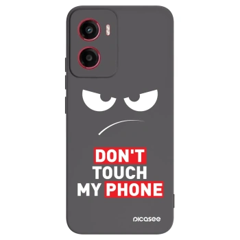 Picasee silikónový čierny obal pre Motorola Moto G05 - Angry Eyes - Transparent