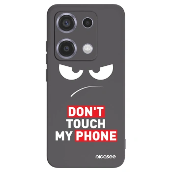 Picasee silikónový čierny obal pre Xiaomi Redmi Note 14S - Angry Eyes - Transparent