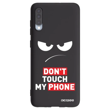 Picasee silikónový čierny obal pre Samsung Galaxy A70 A705F - Angry Eyes - Transparent