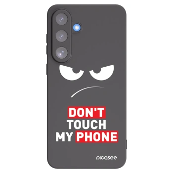 Picasee silikónový čierny obal pre Samsung Galaxy S25 FE 5G - Angry Eyes - Transparent