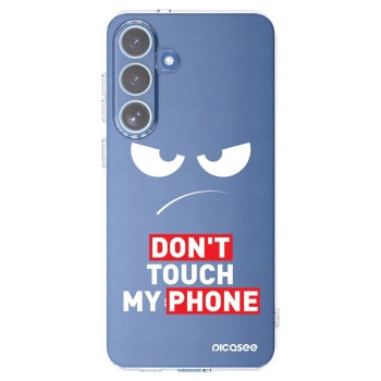 Picasee silikónový prehľadný obal pre Samsung Galaxy S25 FE 5G - Angry Eyes - Transparent
