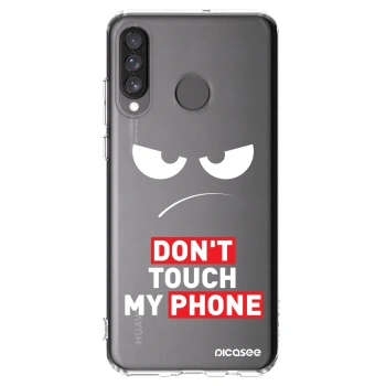 Picasee silikónový prehľadný obal pre Huawei P30 Lite - Angry Eyes - Transparent