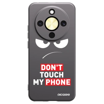 Picasee silikónový čierny obal pre Honor Magic8 Lite 5G - Angry Eyes - Transparent