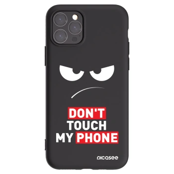 Picasee silikónový čierny obal pre Apple iPhone 11 Pro - Angry Eyes - Transparent